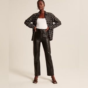 Abercrombie Vegan Leather 90s Straight Pant